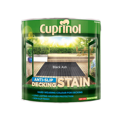 Cuprinol Anti-Slip Decking Stain Black Ash 2.5L