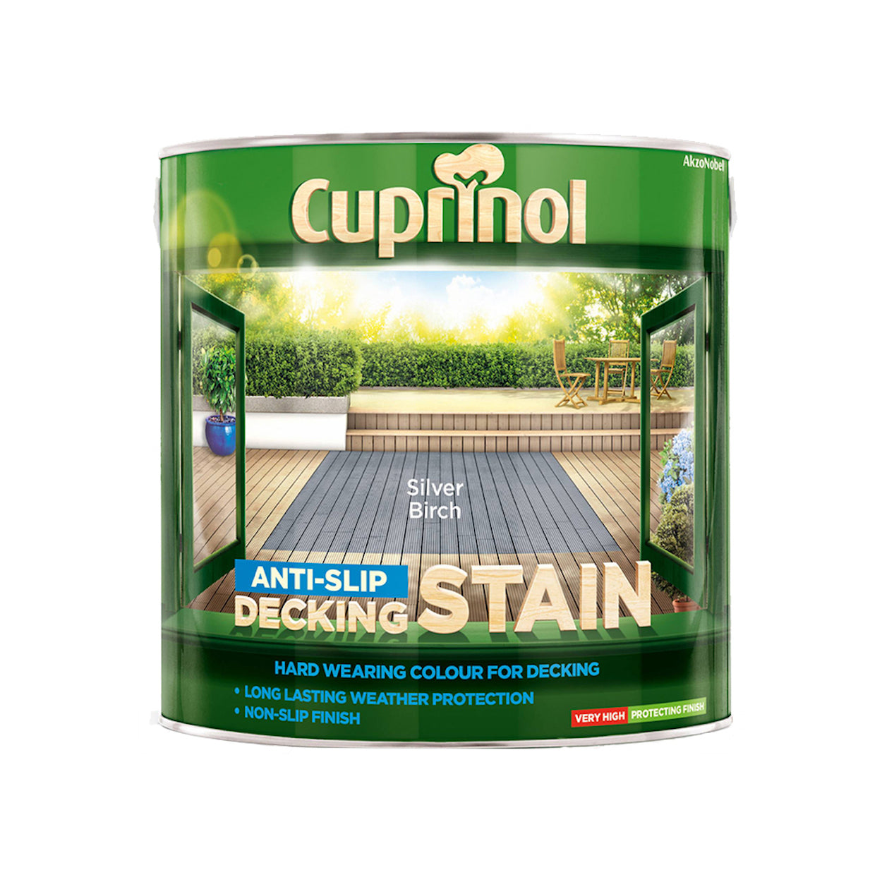 Cuprinol Anti-Slip Decking Stain Silver Birch 2.5L