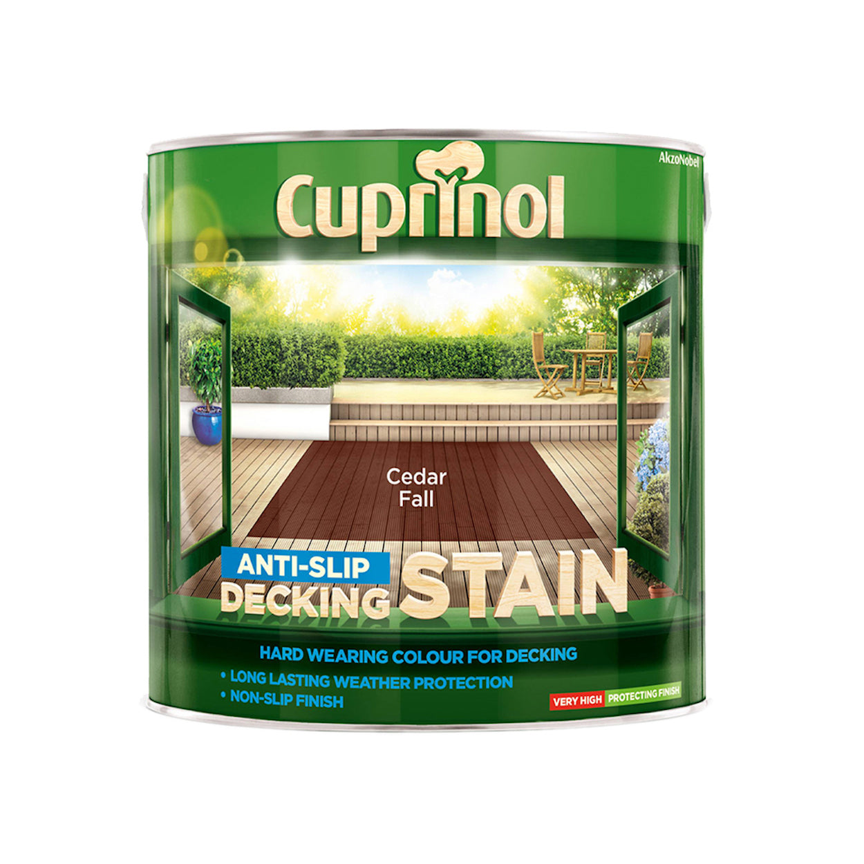 Cuprinol Anti-Slip Decking Stain Cedar Fall 2.5L