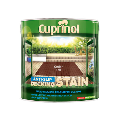 Cuprinol Anti-Slip Decking Stain Cedar Fall 2.5L