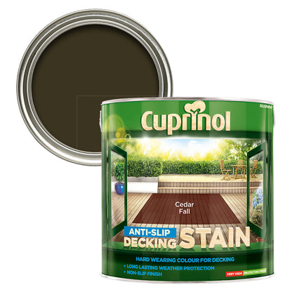 Cuprinol Anti-Slip Decking Stain Cedar Fall 2.5L