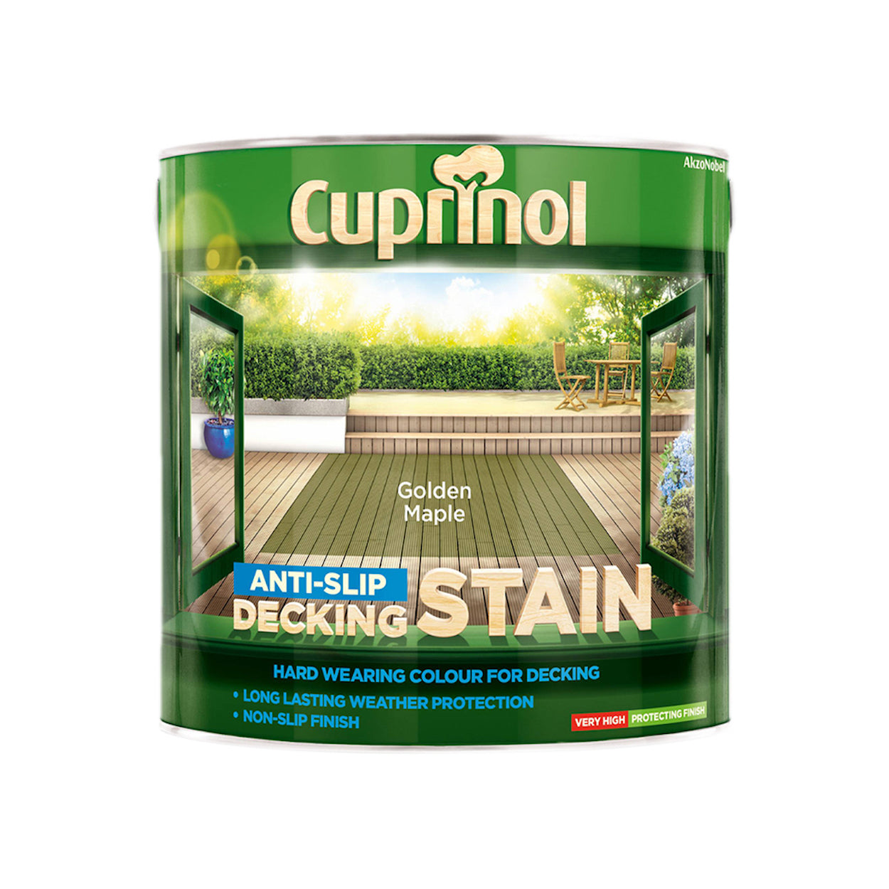 Cuprinol Anti-Slip Decking Stain Golden Maple 2.5L