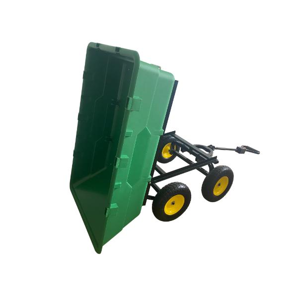 Utility Dumping Cart with Solid Wheels 450KG Weight Load 225L