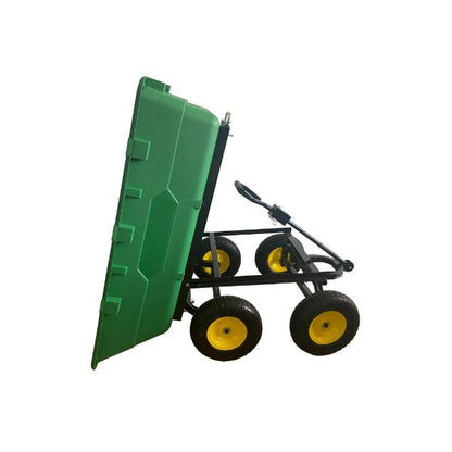 Utility Dumping Cart with Solid Wheels 450KG Weight Load 225L