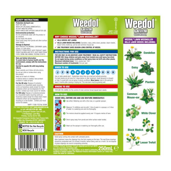 Weedol Lawn Weedkiller 250ml