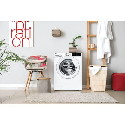 Hoover H-WASH 300, 9kg, 1400 Spin Washing Machine White B Rated