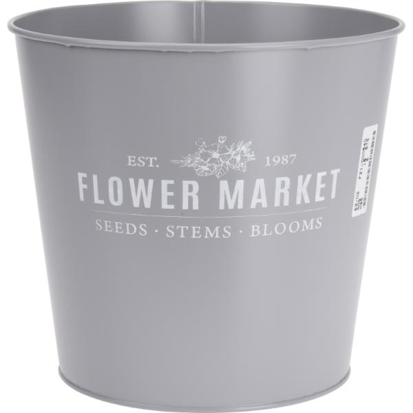 Metal Garden Bucket In 2 Assorted Colours