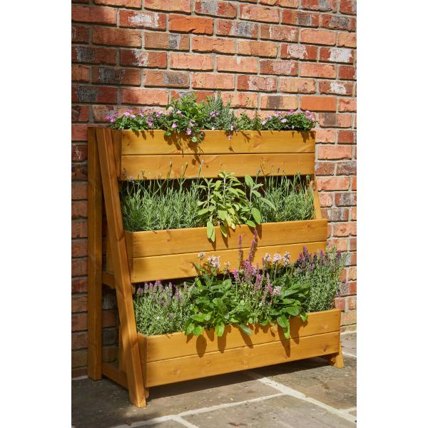 Tom Chambers Herb &amp; Flower Tiered Large Planter