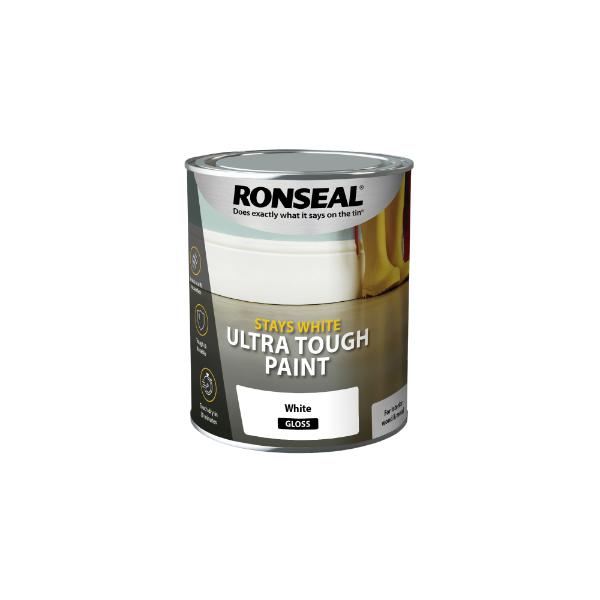 Ultra Tough Paint White Gloss 750ml