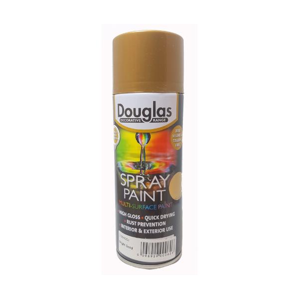 Multi Surface Spray Paint 400ml Bright Gold