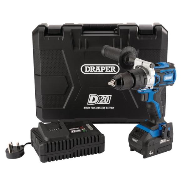 Draper D20 Brushless Combi Drill Set