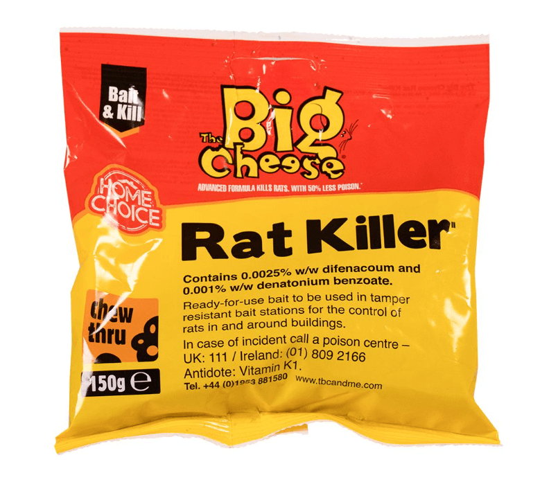 Big Cheese Rat Killer Grain Bait Sachet 150g