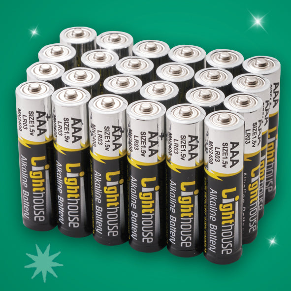 Lighthouse AAA Battery Pack (24 Pack)