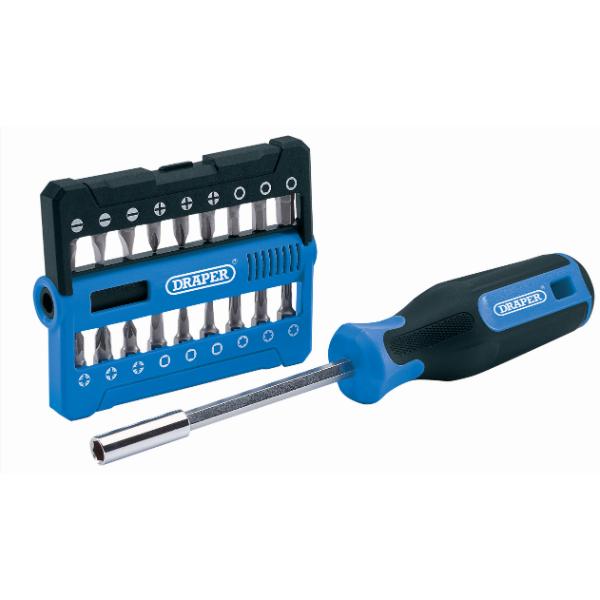 Draper Screwdriver and Bit Set (19 Piece)