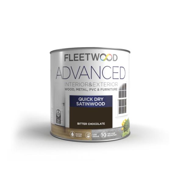 750ml Advanced Quick Dry Interior/ Exterior Satinwood Bitter Choc