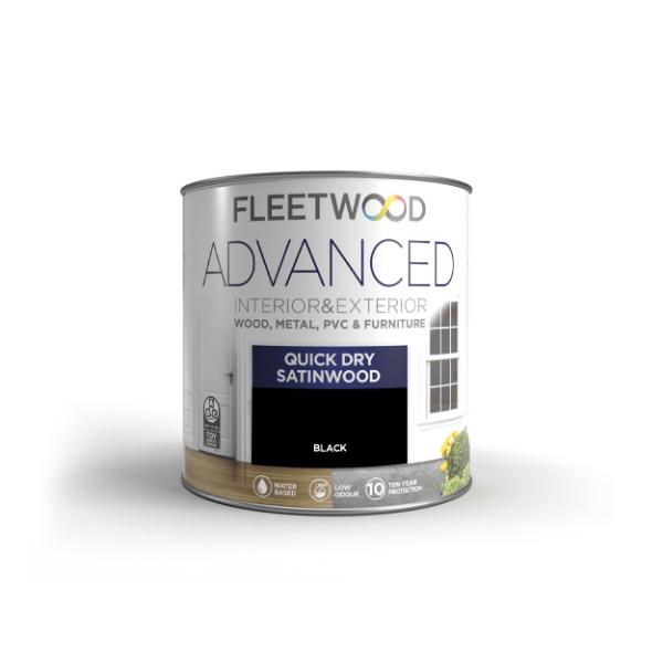 750ml Advanced Quick Dry Interior/ Exterior Satinwood Black