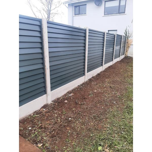 Satus Fence Steel Fence Panel H1.5M x W1.78M Merlin Grey