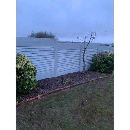 Satus Fence Steel Fence Panel H1.5M x W1.78M Goosewing Grey