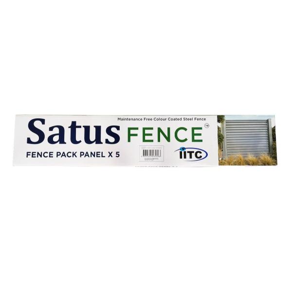 Satus Fence Steel Fence Panel H1.5M x W1.78M Goosewing Grey