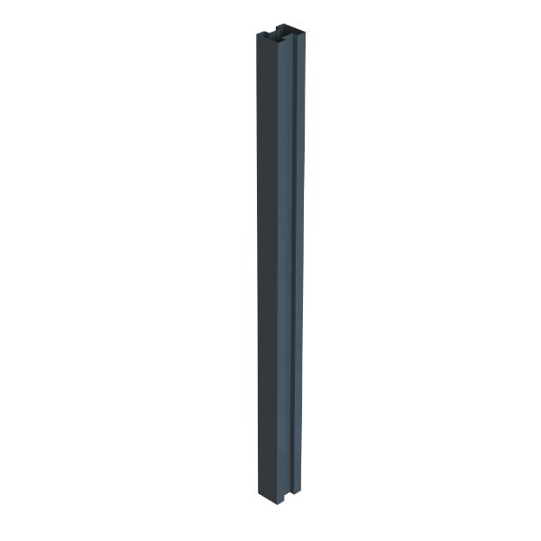 Satus Fence One-Piece Fence Post 1.85m Anthracite Grey