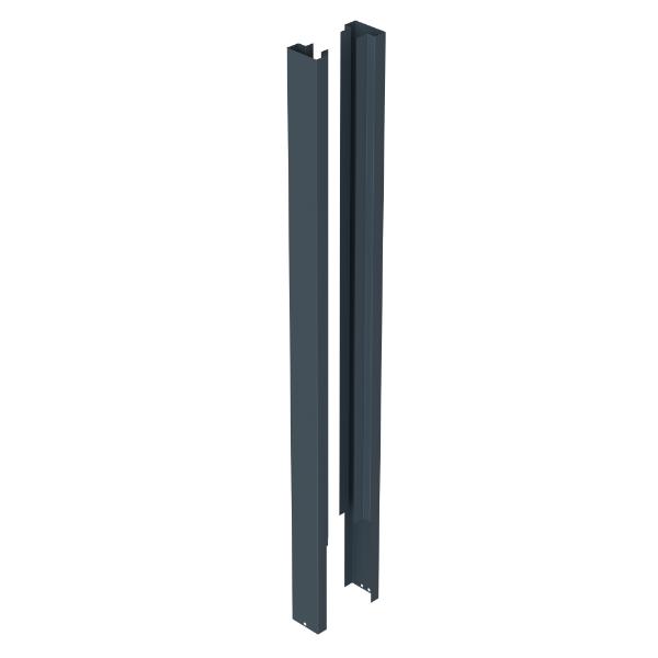 Satus Fence Concrete Post Sleeve 1.85m Anthracite Grey