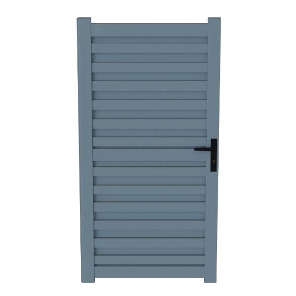 Satus Fence Aluminium Contemporary Garden Gate 900X1765mm Merlin Grey