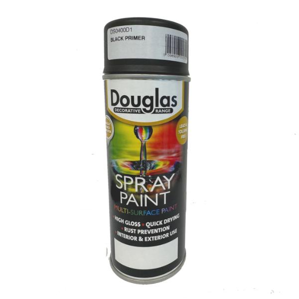 Multi Surface Spray Paint 400ml Black Primer