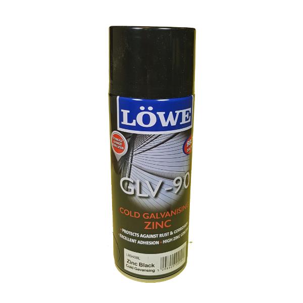 Lowe Zinc Rich Spray 400ml Black