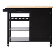 Berlin Kitchen Island Black