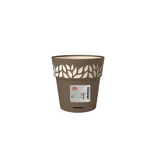 Opera Flower Pot 15cm Light Brown