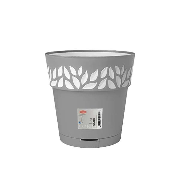 Opera Flower Pot 20cm Grey