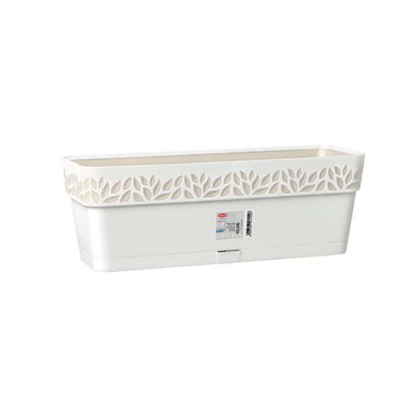 Opera Flower Box 30cm White