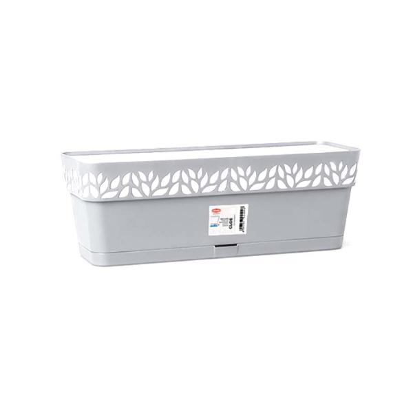 Opera Flower Box 30cm Light Grey