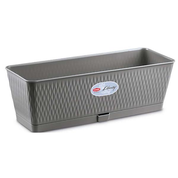 Liberty Flower Box 50cm Grey