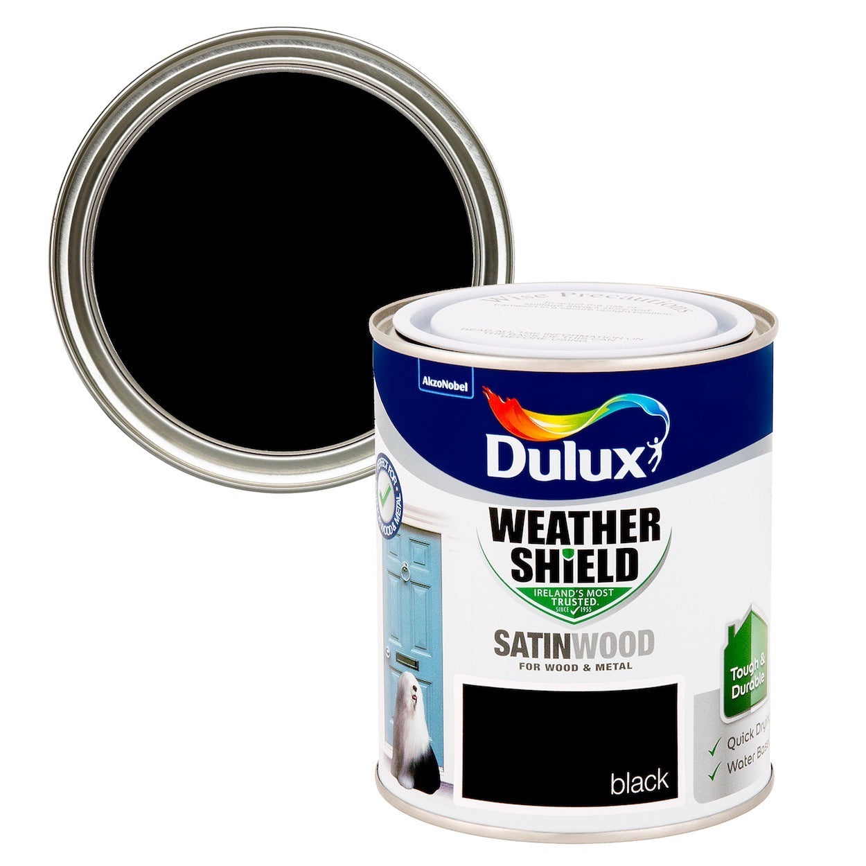 Dulux Weathershield Exterior Satin Black 750Ml Co Op Superstores
