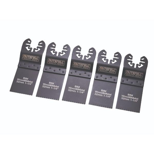 Faithfull 5 Piece Multi-Tool Blade Set