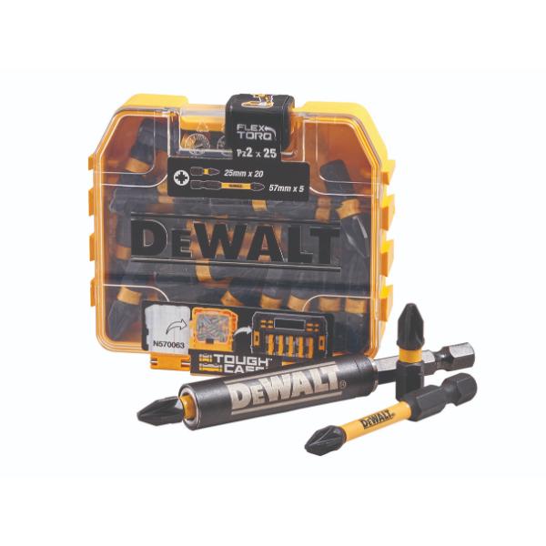 DeWalt 25 Piece PZ2 FlexTorq Impact Bit Set