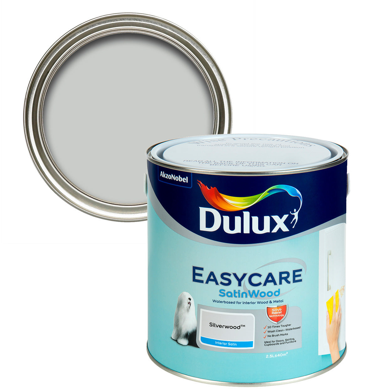 Dulux Easycare Satinwood Silverwood 2.5L