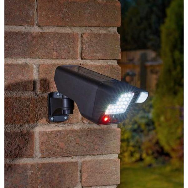 Smart Garden Super Bright Pir Solar Decoy Camera &amp; Floodlight (9 X 27.5 X 13.7cm)