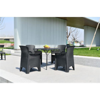 Porto 4-Seater Rattan Effect Patio Set