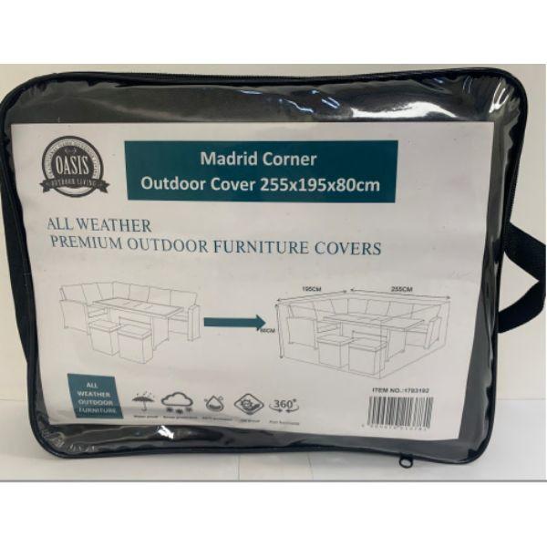 Oasis Madrid Corner Outdoor Cover  255Hx195Wx80D cm