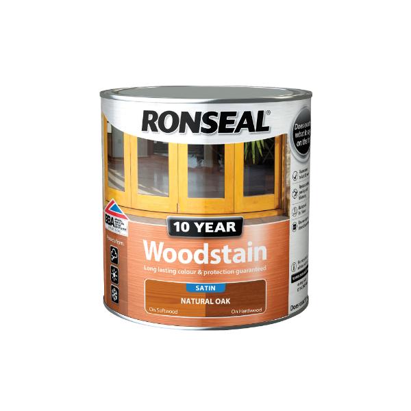 10 Year Woodstain Natural Oak 2.5L