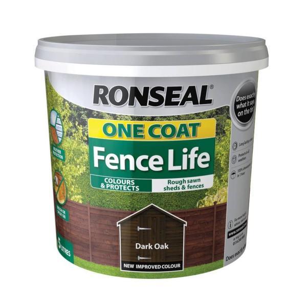 Ronseal One Coat Fencelife 12L - Dark Oak