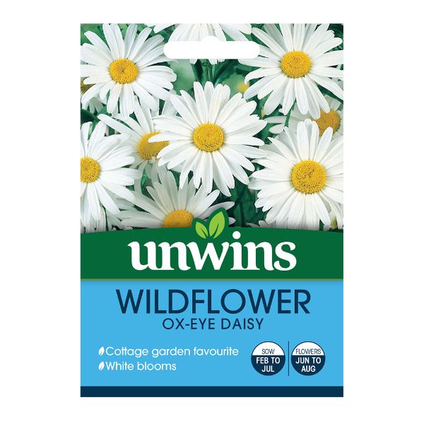 Unwins Seed Packet Wildflower Ox-Eye Daisy