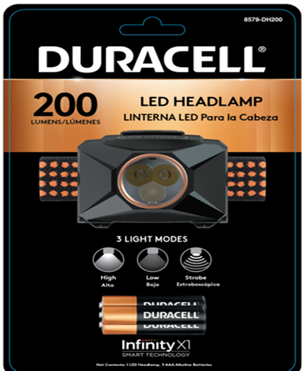 Duracell 200 Lumen Headlamp