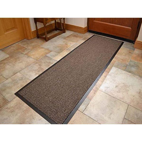 WASH &amp; CLEAN 180 X 60 CM RUNNER MAT - BROWN