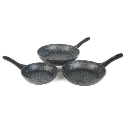 Salter Megastone Frypan Set 3pc Silver