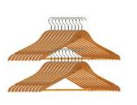 Wooden Clothes Hangers set of 20