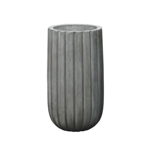 Round Heavy Glaze Garden Planter With Drainage Hole D33H60