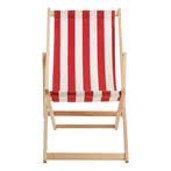 Beauport Red and White Stripe Deck Chair